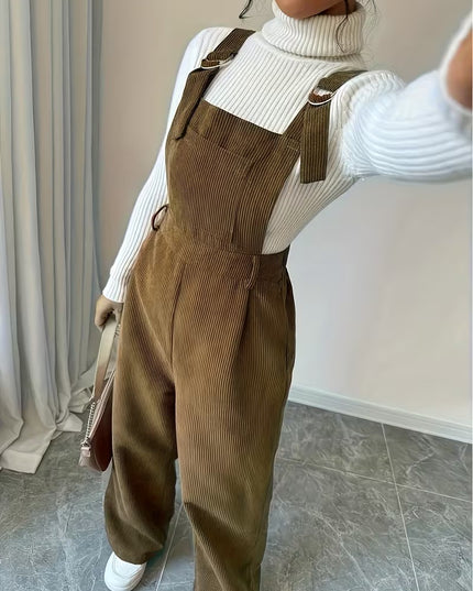 Women’s Ribbed Wide-Leg Jumpsuit
