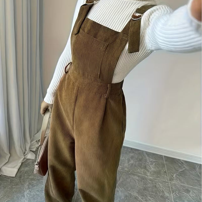 Women’s Ribbed Wide-Leg Jumpsuit