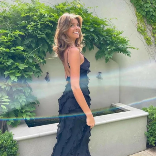 Women’s Ruffle Strap Maxi Dress