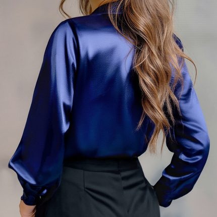 Women’s Satin Button Shirt