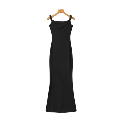 Women’s Sleeveless Maxi Dress with Cowl Neck