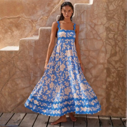 Women’s Sleeveless Printed Maxi Dress