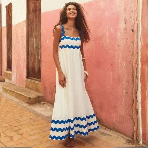 Women’s Sleeveless Printed Maxi Dress