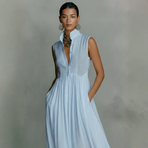 Women’s Sleeveless V-Neck Maxi Dress