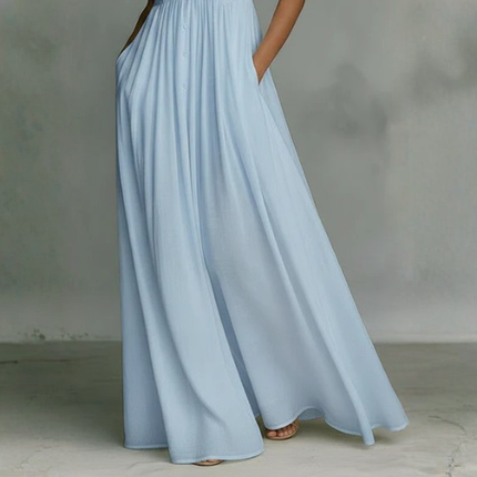 Women’s Sleeveless V-Neck Maxi Dress