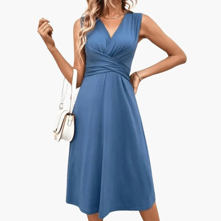 Women’s Sleeveless Wrap Front Dress
