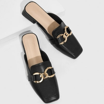 Women’s Square Toe Mule Loafers