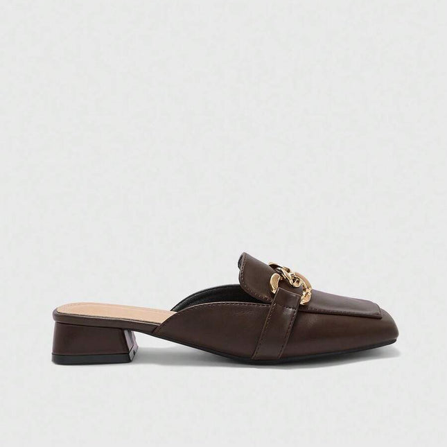 Women’s Square Toe Mule Loafers