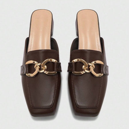Women’s Square Toe Mule Loafers