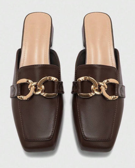 Women’s Square Toe Mule Loafers