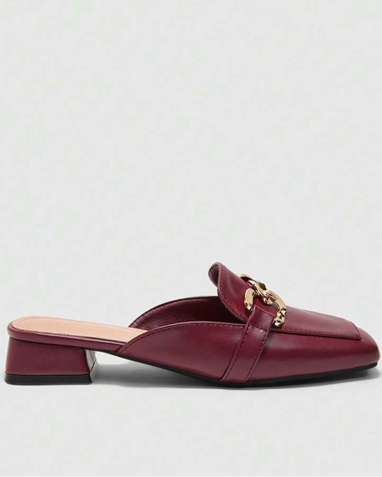 Women’s Square Toe Mule Loafers