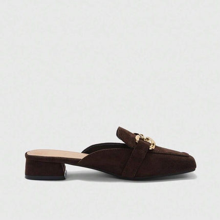 Women’s Square Toe Mule Loafers