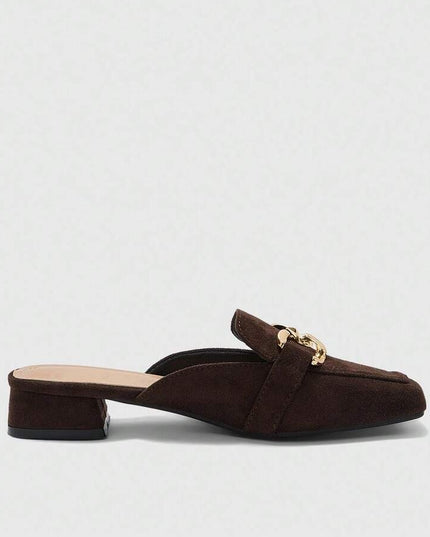Women’s Square Toe Mule Loafers