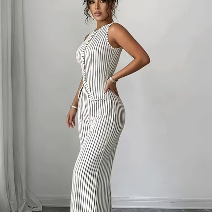 Women’s Striped Two-Piece Set