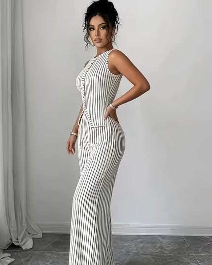 Women’s Striped Two-Piece Set