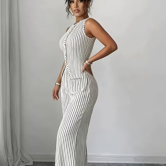 Women’s Striped Two-Piece Set