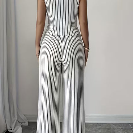 Women’s Striped Two-Piece Set