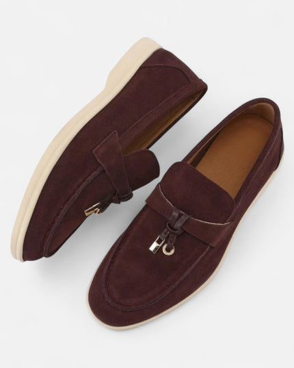 Women’s Suede Buckle Loafers