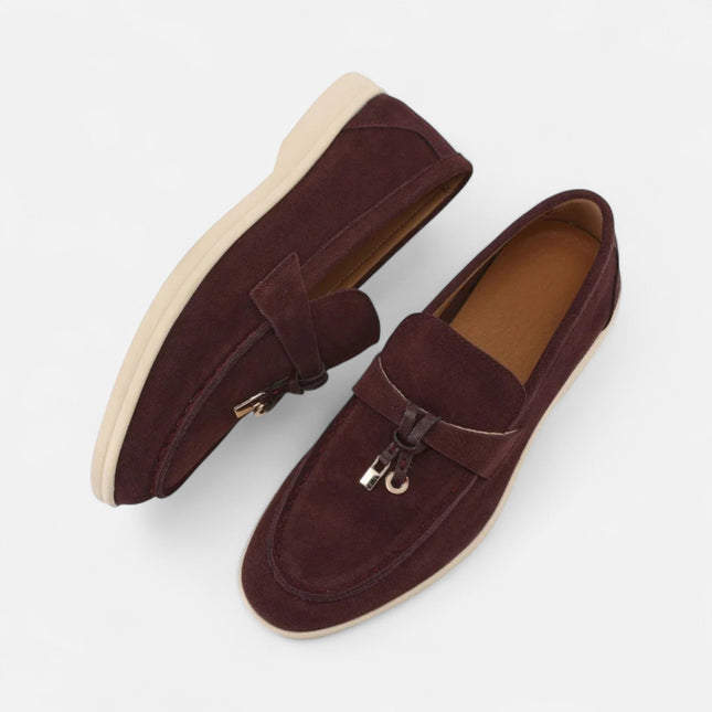 Women’s Suede Buckle Loafers