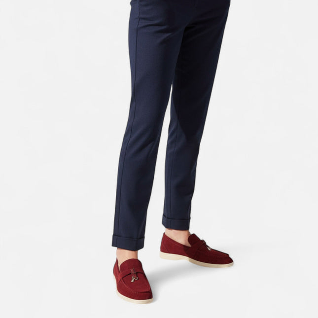 Women’s Suede Buckle Loafers