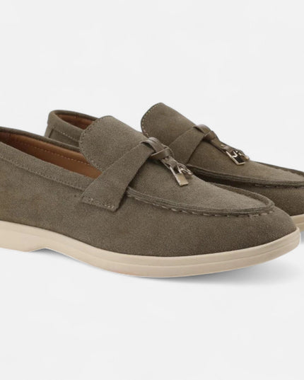 Women’s Suede Buckle Loafers