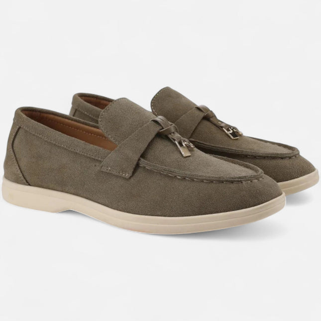 Women’s Suede Buckle Loafers