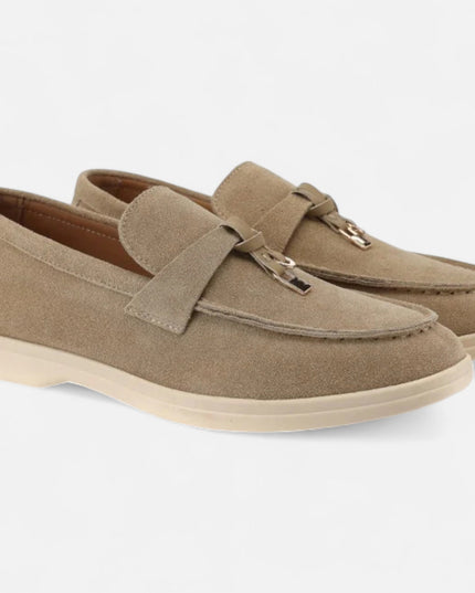 Women’s Suede Buckle Loafers