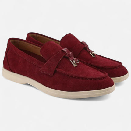 Women’s Suede Buckle Loafers