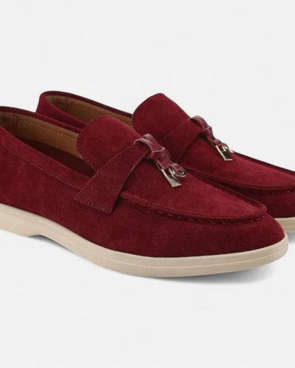 Women’s Suede Buckle Loafers