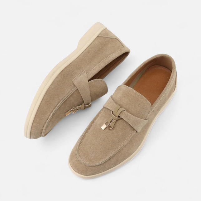 Women’s Suede Buckle Loafers