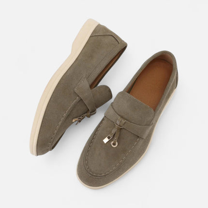 Women’s Suede Buckle Loafers