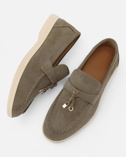 Women’s Suede Buckle Loafers