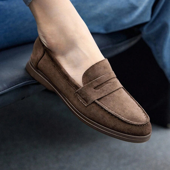 Women’s Suede Penny Loafers