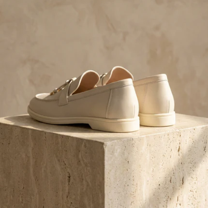 Women’s Tassel Loafers with Apron Toe and Slip-On Design