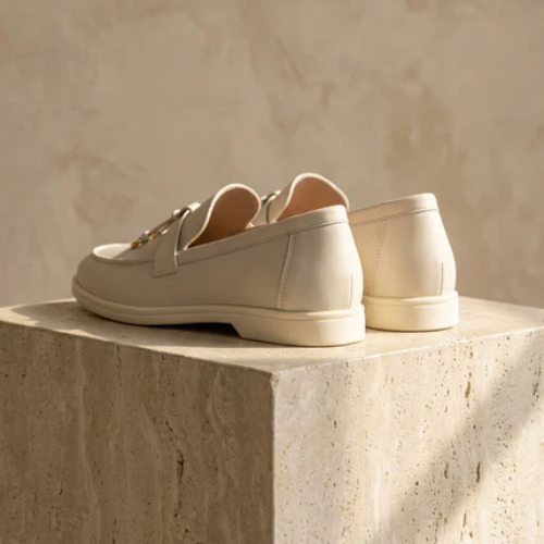Women’s Tassel Loafers with Apron Toe and Slip-On Design