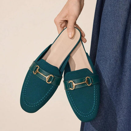 Women’s Textured Horsebit Mule Shoes