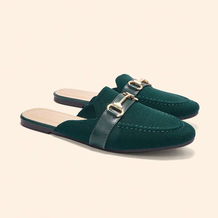 Women’s Textured Horsebit Mule Shoes