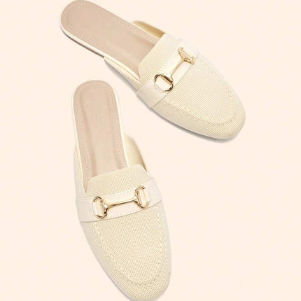 Women’s Textured Horsebit Mule Shoes