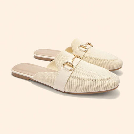 Women’s Textured Horsebit Mule Shoes
