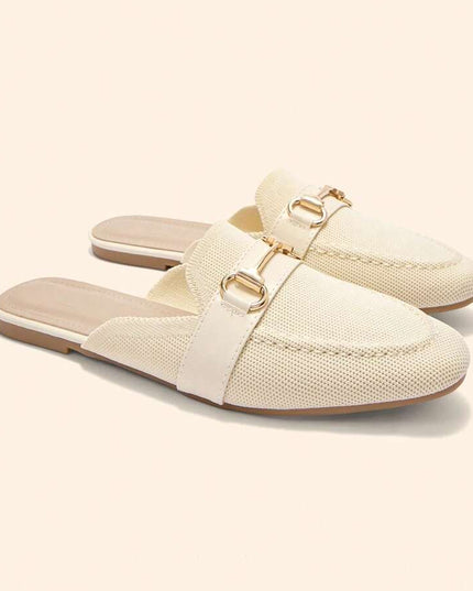 Women’s Textured Horsebit Mule Shoes