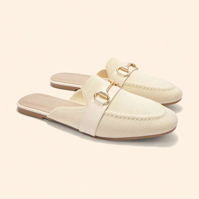 Women’s Textured Horsebit Mule Shoes
