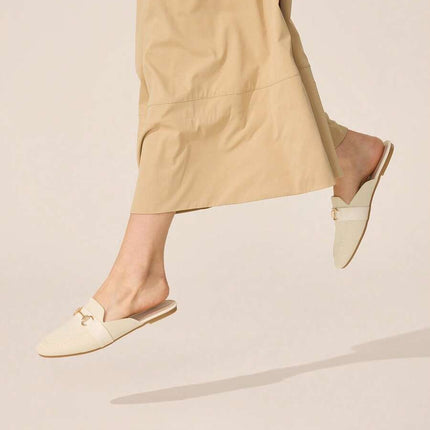Women’s Textured Horsebit Mule Shoes