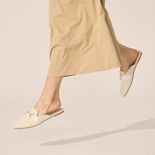 Women’s Textured Horsebit Mule Shoes