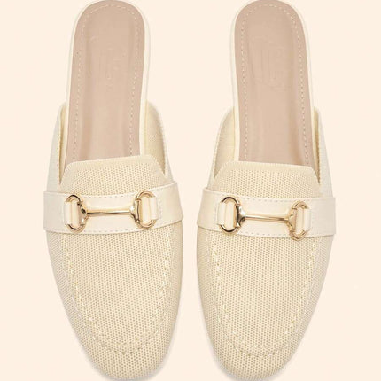Women’s Textured Horsebit Mule Shoes