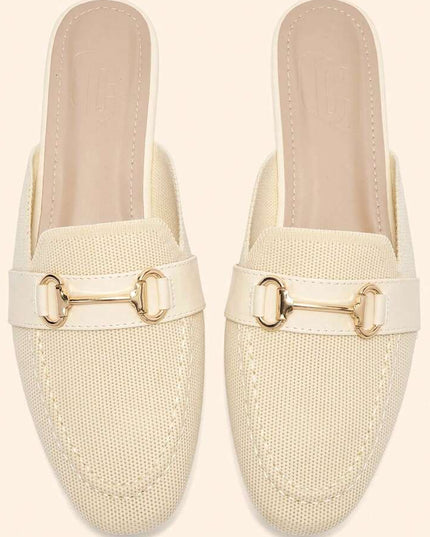 Women’s Textured Horsebit Mule Shoes