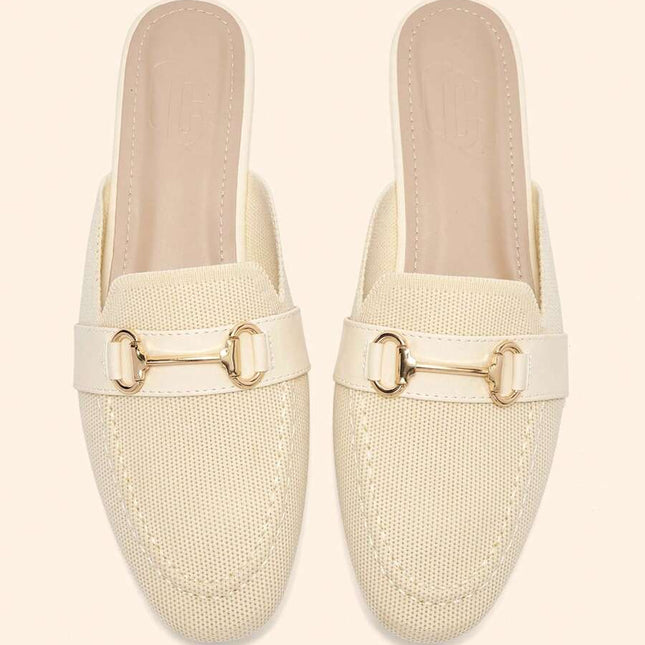 Women’s Textured Horsebit Mule Shoes