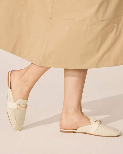 Women’s Textured Horsebit Mule Shoes