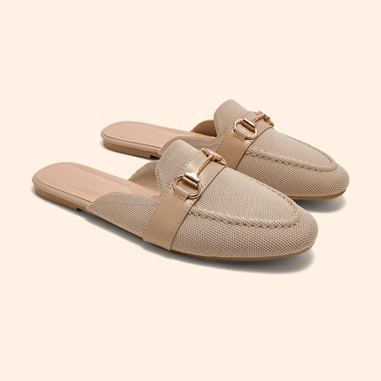 Women’s Textured Horsebit Mule Shoes