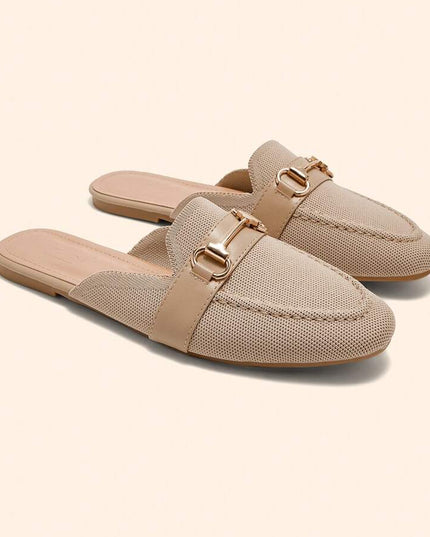 Women’s Textured Horsebit Mule Shoes