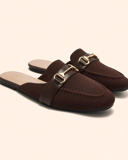 Women’s Textured Horsebit Mule Shoes